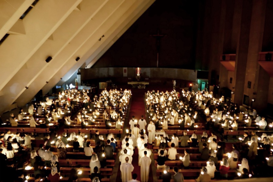 Easter Vigil at Namcheon Cathedral Parish